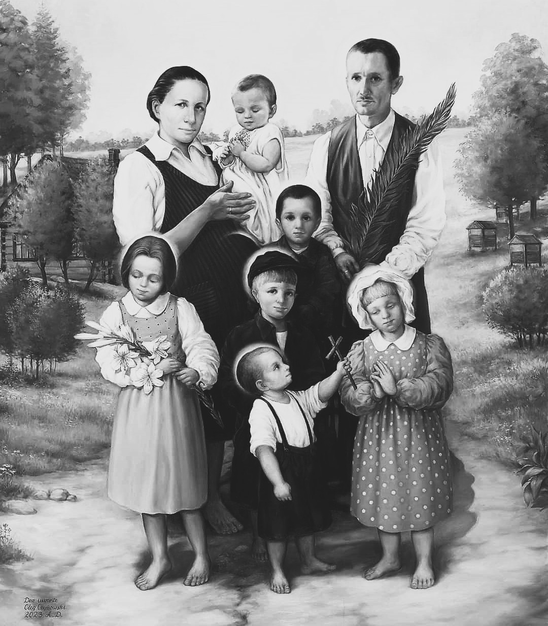 Józef e Wiktoria Ulma e i loro sette figli