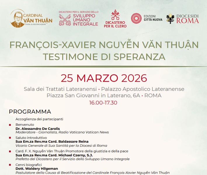 Convegno "François Xavier Nguyễn Văn Thuận, Testimone di speranza"